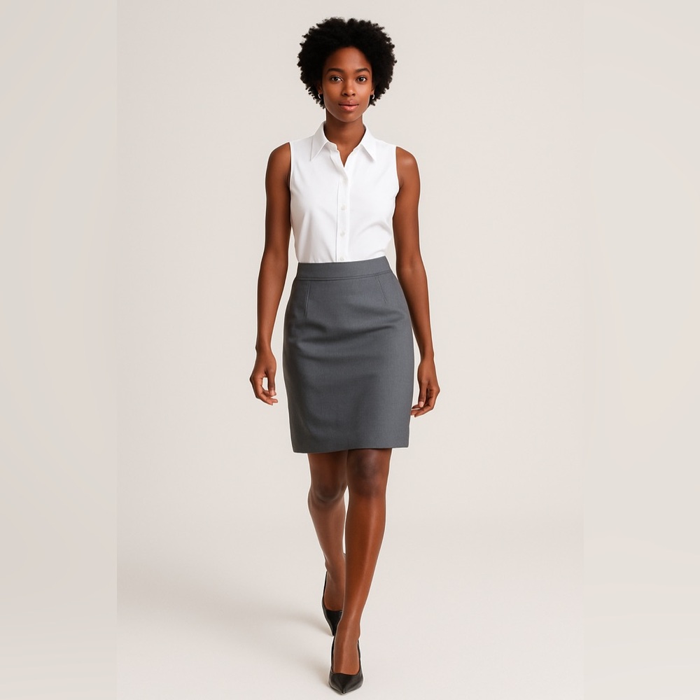THEORY Women’s Grey Pencil Skirt – Size 2